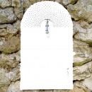Fontaine de jardin pluie Laorus 60 cm Blanc