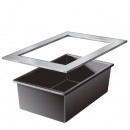 Cadre inox pour bassin de jardin Quadra 3 non inclus