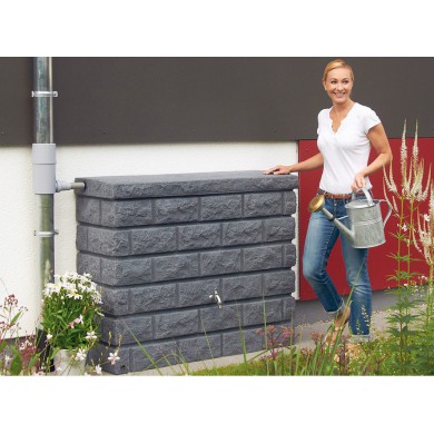 Récupérateur d'eau Rocky gris granite Graf - 400 litres