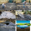 B&acirc;che bassin de jardin  Aqualiner 4 x 3 m &eacute;paisseur 0.5mm