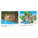 Lame d'eau inox 316L Niagara 30 LED - Wall 30 cm