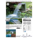 Lame d'eau Straight Ubbink Cascade design pour les &eacute;tangs ou les piscines
