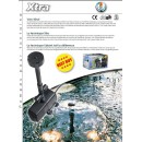 Pompe bassin Xtra 600 Ubbink avec jets 600 l/h refoulement 1.10 m,pour gargouille, fontaine, filtre et jets d'eau
