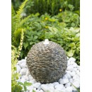 Fontaine de jardin Trente Ubbink 1308326 boule en pierre naturelles claire avec pompe et bassin