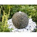Fontaine de jardin Trente Ubbink 1308326 boule en pierre naturelles claire avec pompe et bassin