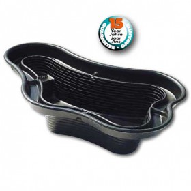 Bassin de jardin pr&eacute;form&eacute; : Bassin de jardin Calmus 1 Ubbink 90x120 cm profondeur 40 cm 145 litres 0.85m&sup2;