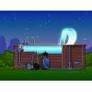 Lame d'eau Mamba Acryl Ubbink haut 54 cm transparente
