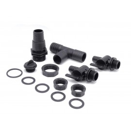 Set de connection (robinets,joints,capuchons) filtramax 9000 et 12500 Ubbink