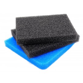 Set de nattes filtramax 9000, 3 mousses épais 4 cm dim 25 x 31,0/34,0 cm