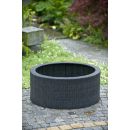 Decowall Wicker 2 Ubbink noir Diam 90 haut 38 cm