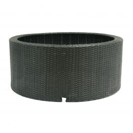 arrêt produit par ubbink Decowall Wicker Ubbink D 72.5 cm noir pour bassin de 68 cm