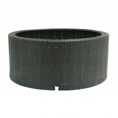 Decowall Wicker 2 Ubbink noir Diam 90 haut 38 cm