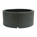 Decowall Wicker 2 Ubbink noir Diam 90 haut 38 cm