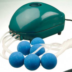 Pompe oxyg&eacute;nation : Pompe Air 1000 Indoor Ubbink 840 l/h installation en int&eacute;rieur pour bassin jusqu'&agrave; 9000 Litres