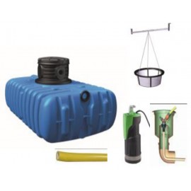 Récupérateur d'eau kit jardin flat confort 5000 Litres Graf