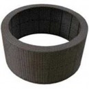 arr&ecirc;t produit par ubbink Decowall Wicker 2 Ubbink noir Diam 90 haut 38 cm