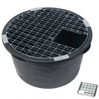 Bassin pour fontaine avec grille Victoria 60 H36 x Ø69,5 cm 90 litres