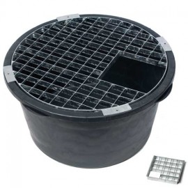 Bassin pour fontaine Victoria avec grille 90 H31 x Ø87,5 cm 150 litres