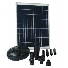 Pompe bassin de jardin : Pompe bassin Solarmax 2500 Ubbink avec panneau solaire pour jets d'eau 2450l/h