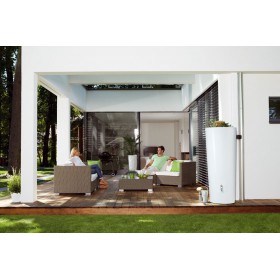 R&eacute;cup&eacute;rateur d'eau : R&eacute;cup&eacute;rateur d'eau de pluie Color Coco Graf 350 litres collecteur filtrant et robinet