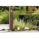 Fontaine de jardin Wood Graf en poly&eacute;thyl&egrave;ne bois fonc&eacute;