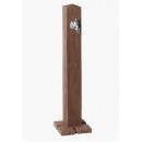 Fontaine de jardin Wood Graf en poly&eacute;thyl&egrave;ne bois fonc&eacute;
