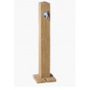 Fontaine de jardin Wood Graf en poly&eacute;thyl&egrave;ne bois fonc&eacute;