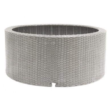 Decowall Wicker 7 Ubbink blanc beige Diam 72.5 haut 38,5 cm