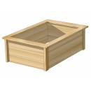 Kit bassin de jardin en bois QUADRO WOOD 10 Ubbink avec pompe H33,8 x 119,4 x 90,5 cm
