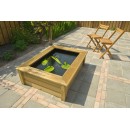 Kit bassin de jardin en bois QUADRO WOOD 10 Ubbink avec pompe H33,8 x 119,4 x 90,5 cm