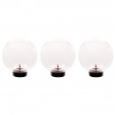 Jeu de trois sph&egrave;res transparentes et flottantes MultiBright Float 3 LED Ubbink