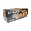 Jeu de trois sph&egrave;res transparentes et flottantes MultiBright Float 3 LED Ubbink