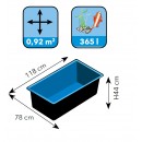 Bassin de jardin Quadra C3, 365 litres