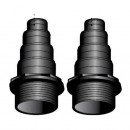 Set &agrave; 2 raccords 1 1/2" x 40-32-25-20-13 mm Ubbink