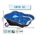 Bassin de jardin Iris 1 Ubbink 150L 90 x 120 cm profondeur 40 cm 0.98 m&sup2;