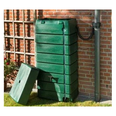 Récupérateur d'eau de pluie murale 276 litres vert Nature Ubbink