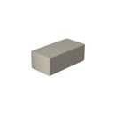 Carton de 20 mousses florales grises pour usage sec, haut 7.5 x dimensions 20 x 10 cm