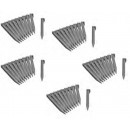 50 Ancres pour bordure de jardin - PP, gris - H19,5 x 1,9 x 1,8 cm