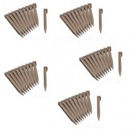 50 Ancres pour bordure de jardin Nature - PP, taupe - H26,7 x 1,9 x 1,8 cm