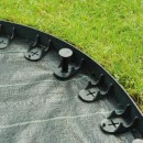 16 m&egrave;tres de bordure &agrave; gazon Nature noir hauteur 4.5 cm 6040610