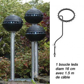 Arrêt produit par Ubbink plus de stock : 1 Boucle LED  16 cm avec 1.5 m de cable pour fontaine Cassino