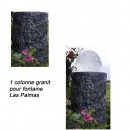 Arr&ecirc;t par Ubbink 1 colonne Granit pour fontaine Las Palmas