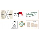 Treillis extensible en bois vert 50 x 150 cm marque Nature