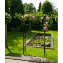 Pergola double droite en acier galvanis&eacute; laqu&eacute; &eacute;poxy noir marque Nature