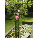 Pergola double droite en acier galvanis&eacute; laqu&eacute; &eacute;poxy noir marque Nature