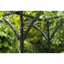 Pergola double droite en acier galvanis&eacute; laqu&eacute; &eacute;poxy noir marque Nature