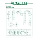 Pergola arche en acier galvanis&eacute; laqu&eacute; &eacute;poxy noir marque Nature