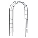 Pergola arche en acier galvanis&eacute; laqu&eacute; &eacute;poxy noir marque Nature