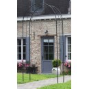 Pergola arche en acier galvanis&eacute; laqu&eacute; &eacute;poxy noir marque Nature