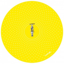 Fontaine Laorus Rond mural D50 Jaune citron RAL 1016 finition texturée mate